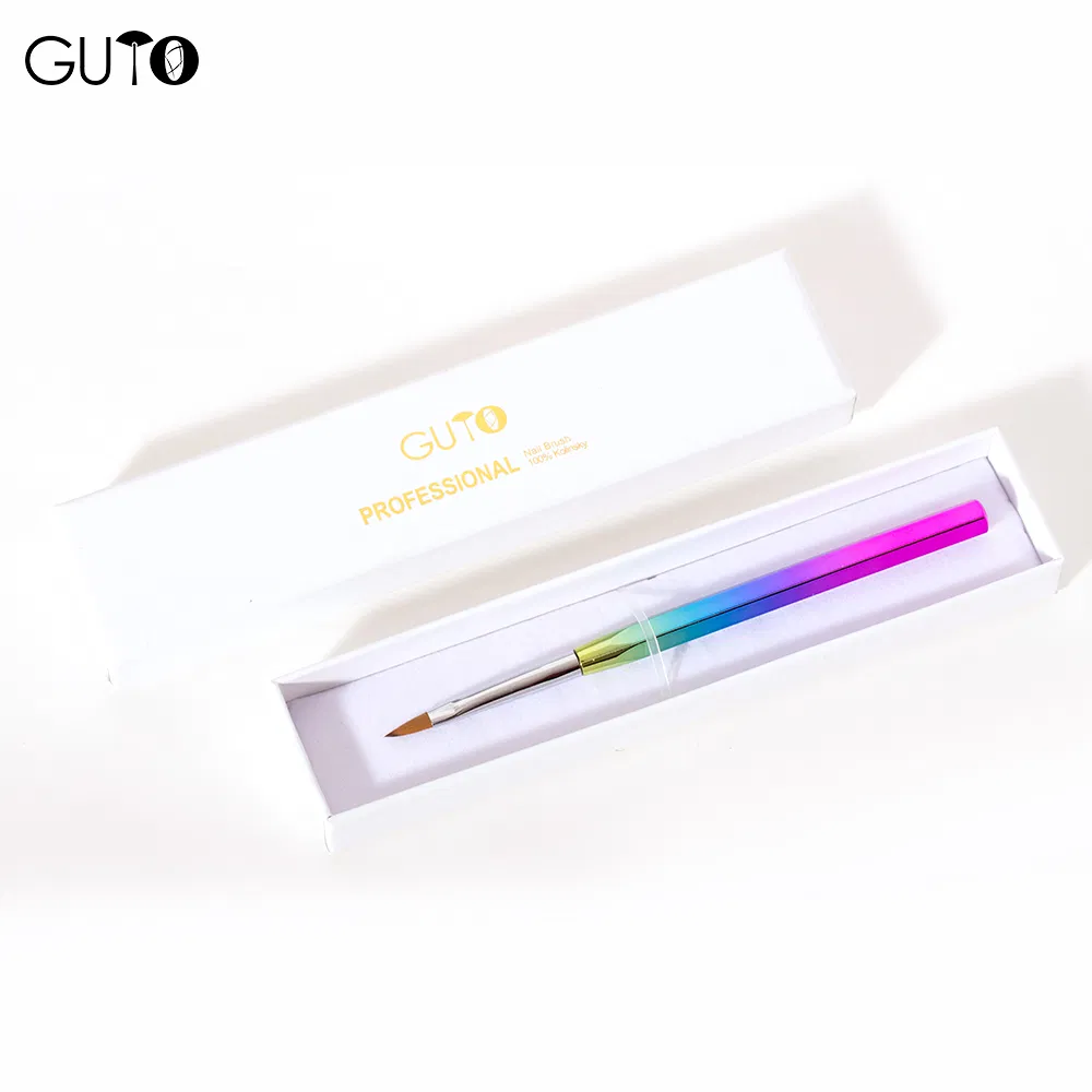 Guyo New Fashion Kolinsky Nail Art Brush with Gradient Handle