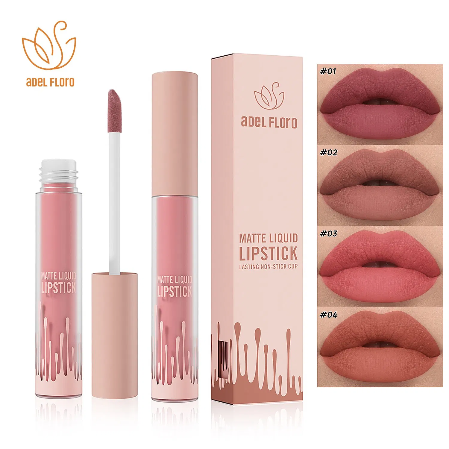 Matte Long Lasting Good Red Pink Hydrating Moisturizing Butter Lip Glaze Cosmetics