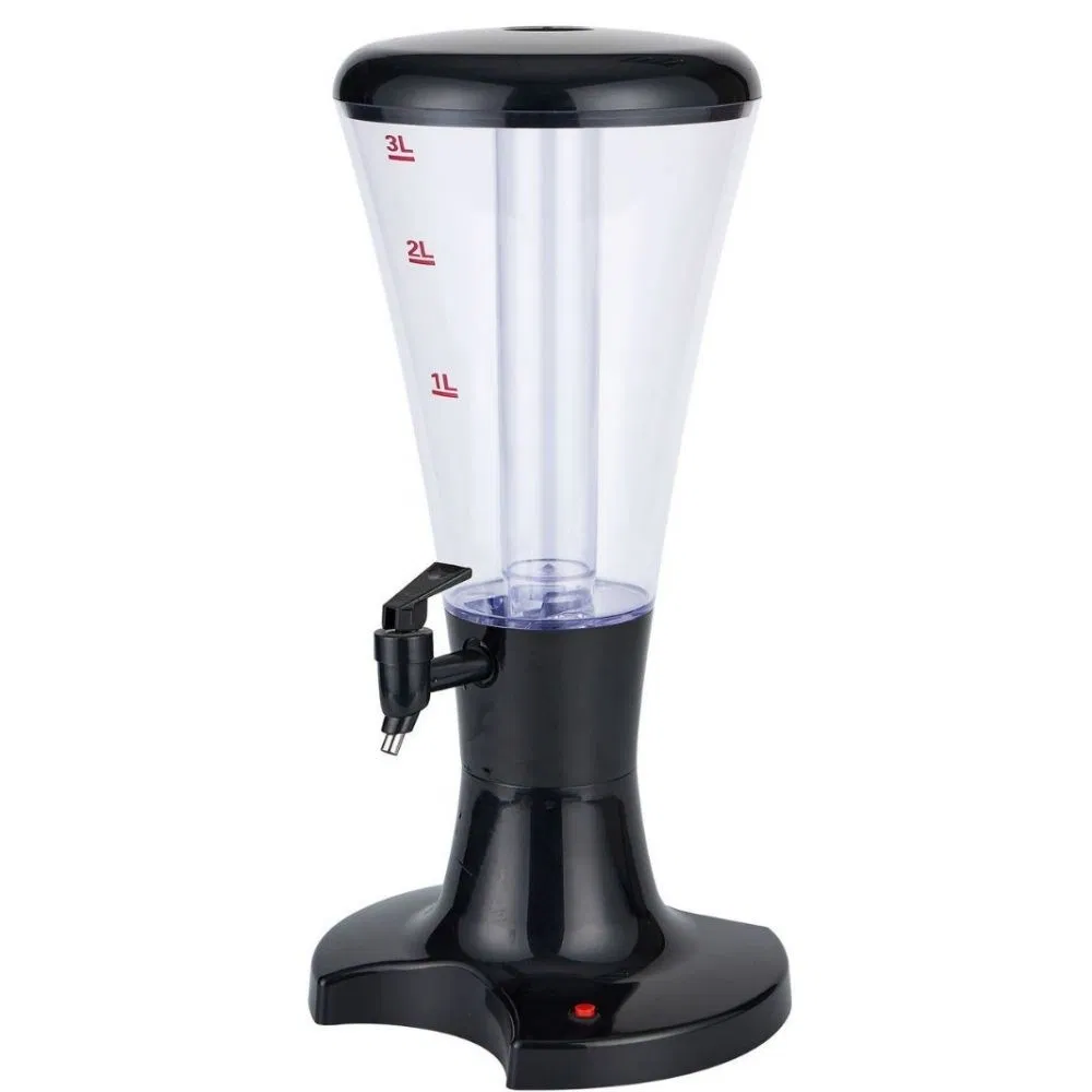 Диспенсер для напитков Beer Tower 3 л со светодиодной подсветкой