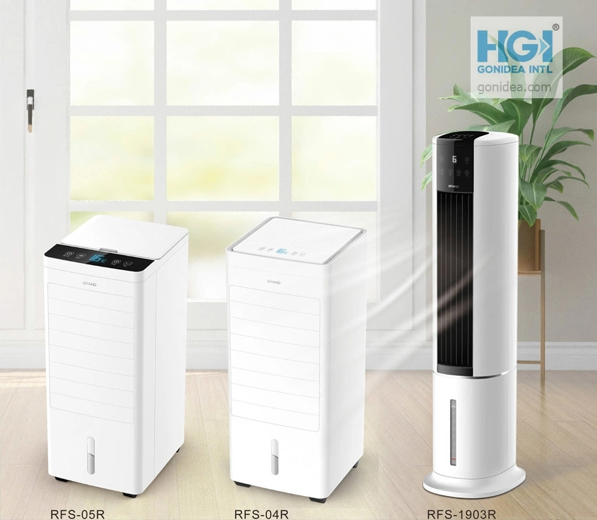 Portable Floor Standing Evaporative Air Cooler Fan with Ice Box Rfs-11r