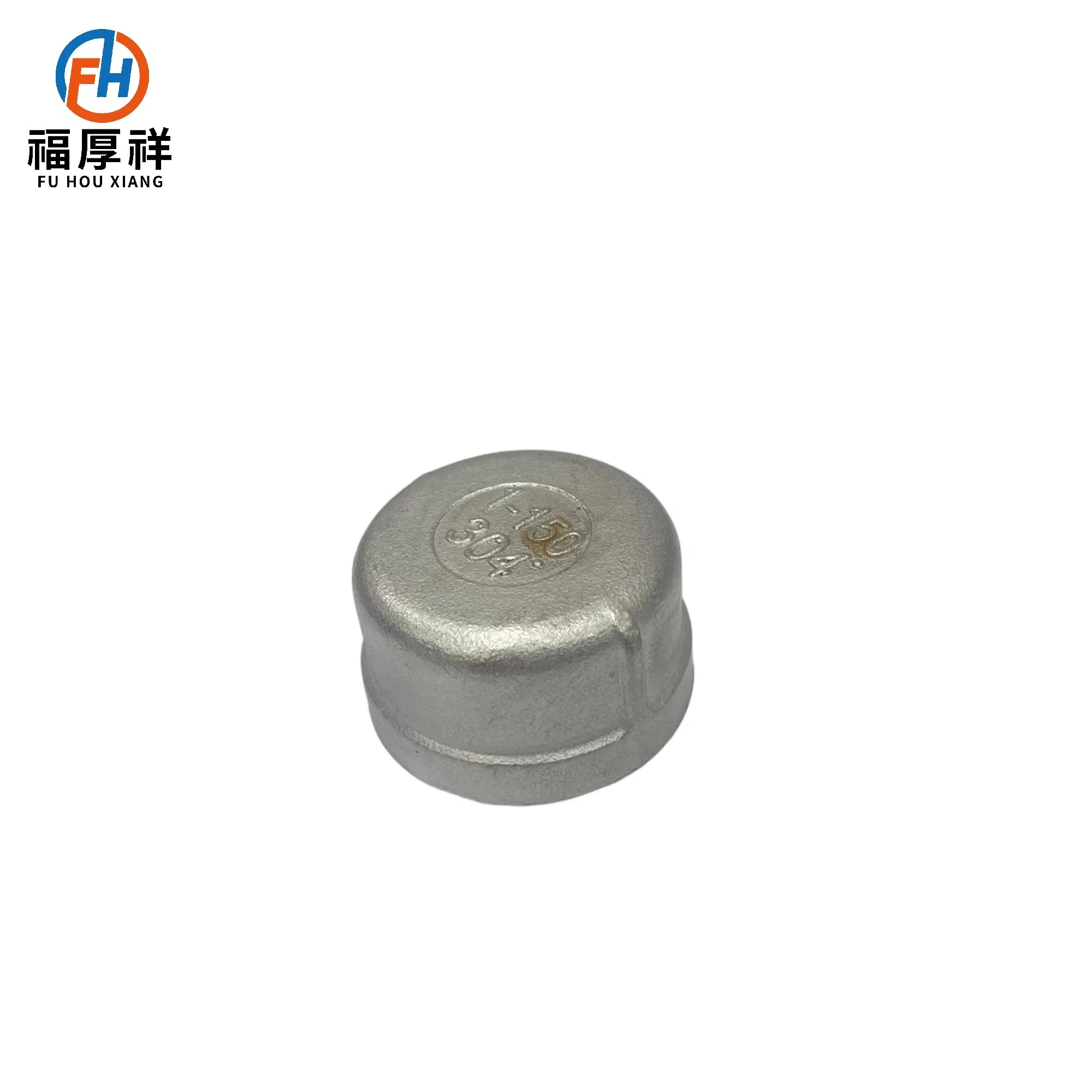 Stainless Steel ANSI Industrial Heavy-Duty BSPT/NPT Threaded End Cap for Water