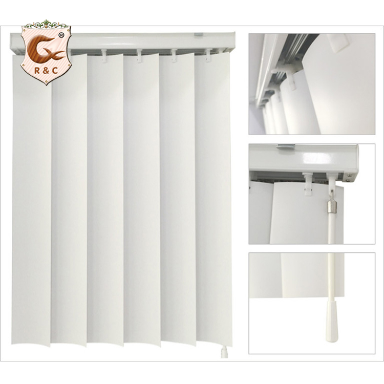 Manufacture Indoor Window Blackout Motorized PVC Vertical Blind