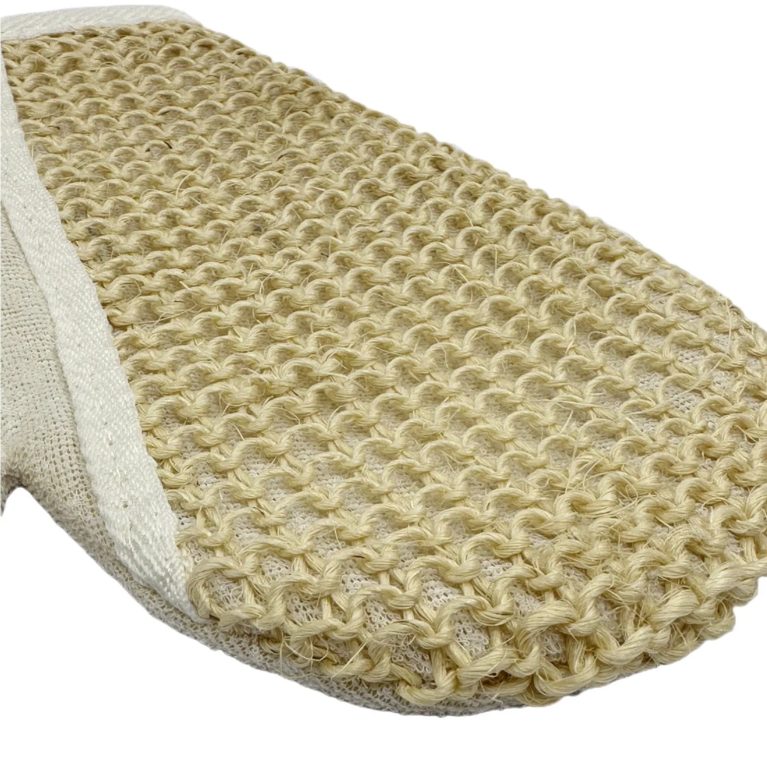 Eco Friendly Handmade Sisal Glove with Cotton Towel Bath Sponge
