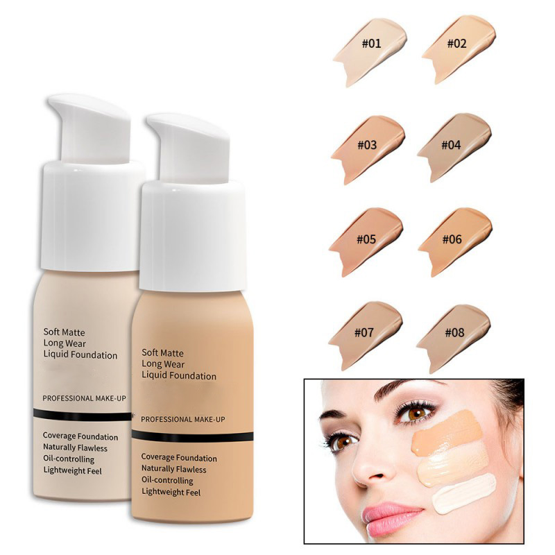 Oil Control Translucent Facefoundation Liquid Foundation Foundation Cream Long Lasting Concealer Cosmetics