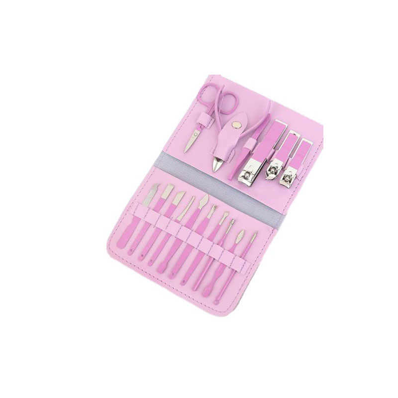 Stainless Steel Cuticle Nippern Pusher Kit Manicure Pedicure Set
