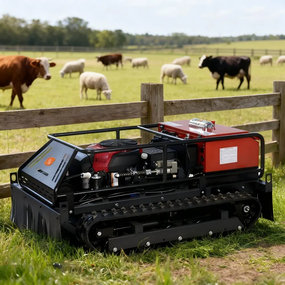 High Quality CE Approve Grass Cutting Machine Crawler Brushless Cutter for Agriculture Electric Remote Control Ai Robot Lawn Mower