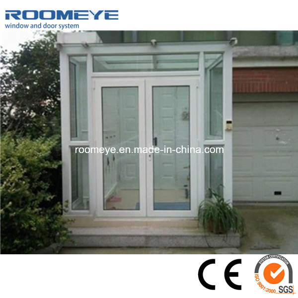 Звукоизоляционная распашная дверь ПВХ с закаленным стеклом