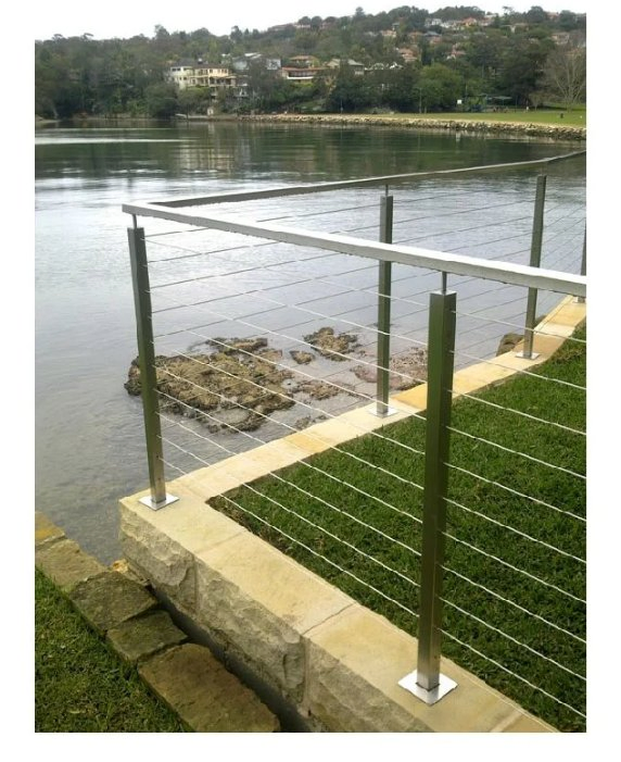 Ace High Quality Wood Posts Stainless Steel Wire Rope Cable Deck Railing
