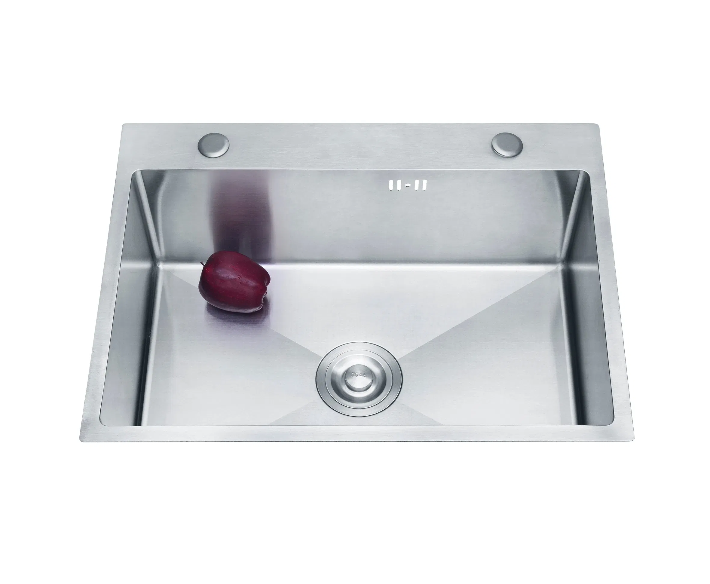 Lavamanos Handmade Single Bowl Kitchen Sink 304 Stainless Steel Golden Color Undermount Sink