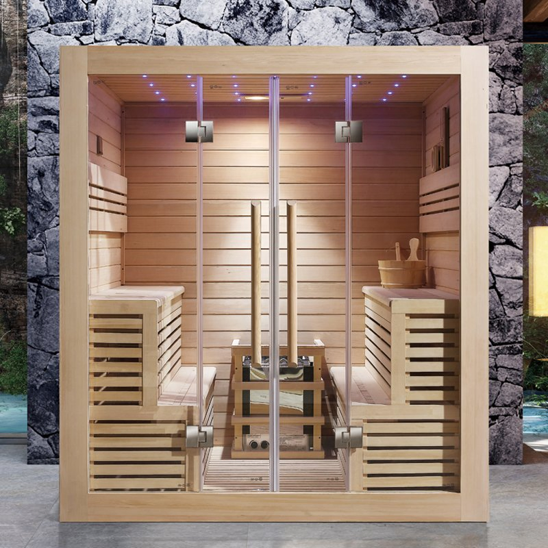 Домашняя инфракрасная сауна из дерева на 4 персоны