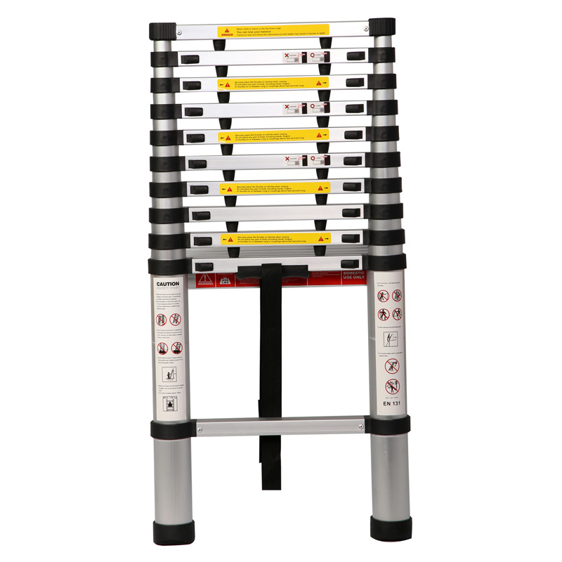 Aluminium 3.8m Telescopic Ladder with En131 Certificate