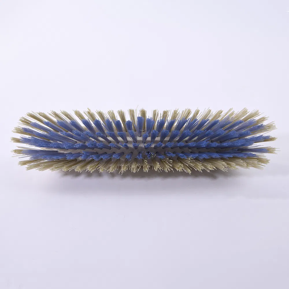 Household Bicolor Bristle Plastic Cleaning Broom with Handle
