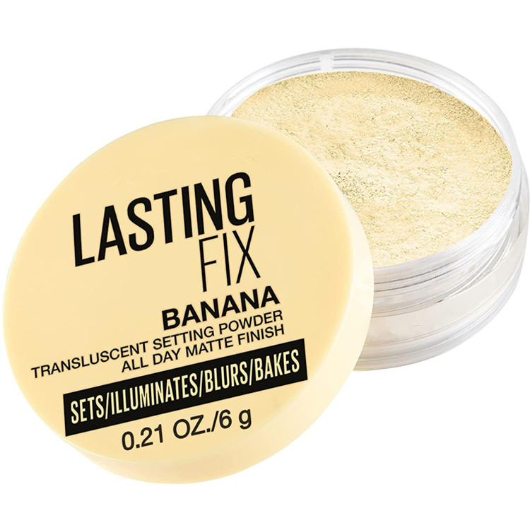 Private Custom Matte Finish Banana Powder Loose Setting Face Powder