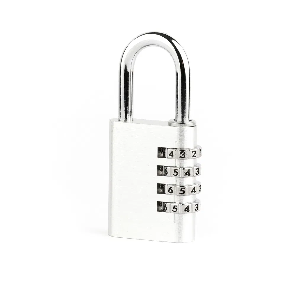 28mm 4-Digit Security Aluminum Code Combination Padlock for Gym Locker