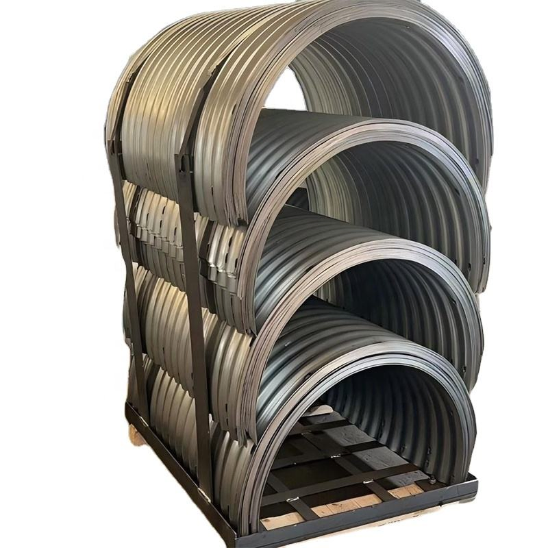 Professional Export Galvanized Corrugated Pipes Q235 Tunnel Steel Culvert Pipe Manufacturer