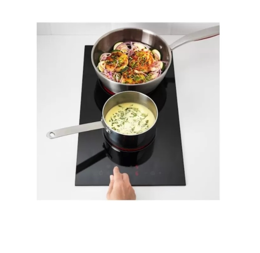 Slide Touch Control 20-Inch Ceramic Hob Cooker with Auto Shutdown