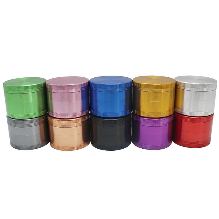 4-Layer Zinc Alloy 40mm 45mm 50mm 63mm 75mm Smoke Grinder for Smoking Accessories