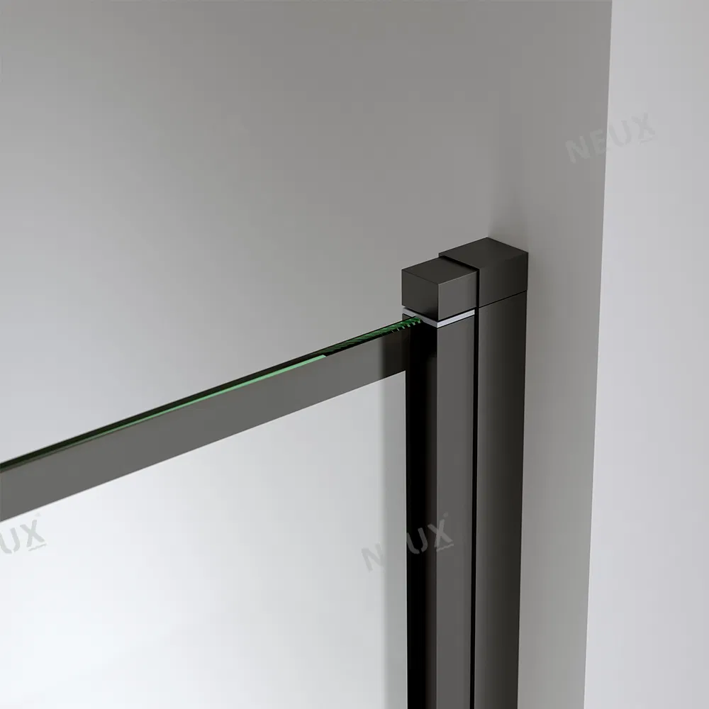 Factory Direct Customized Tempered Glass Pivot Bath Screen with Hinges