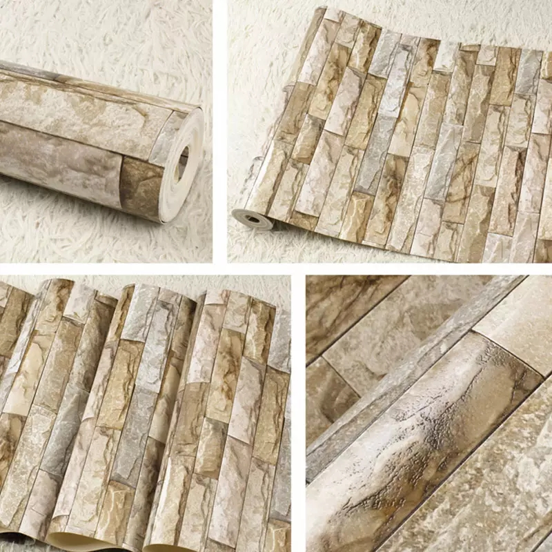 Country Style Room PVC Vinyl Wallpaper Designs Flower Beautiful Wallpaper