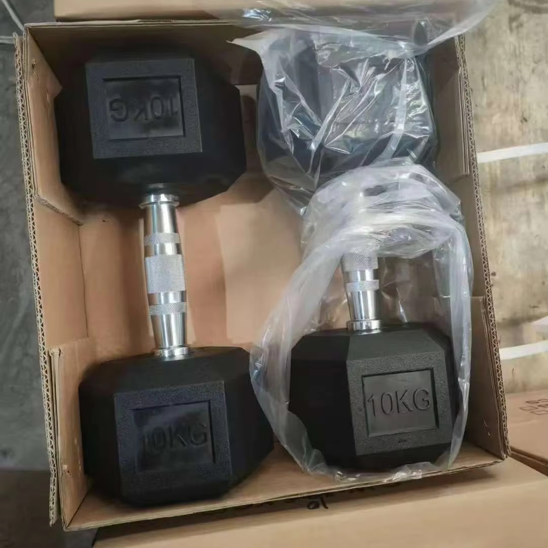 Гантели шестигранные резиновые 10-50 кг качественные для дома