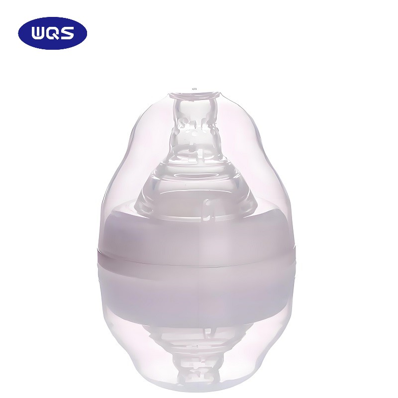 Custom High Borosilicate Glass Baby Bottle Silicon Nipple Baby Food Feeder