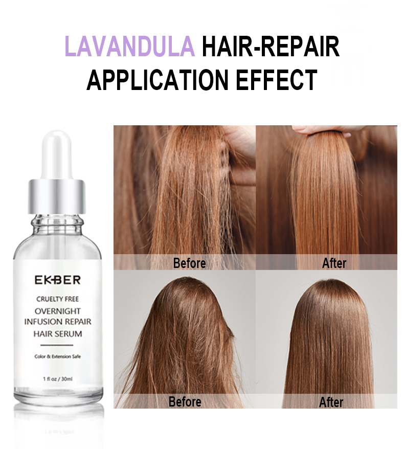 Private Label Best Factory Overnight Repairing Hair Thicker Growth Oil Serum 30ml