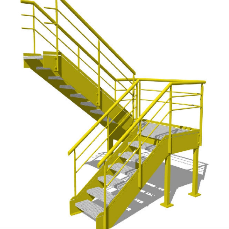 Customisable Manufacturer Carbon Steel Galvanized Steel Industrial Stairs Metal Welding