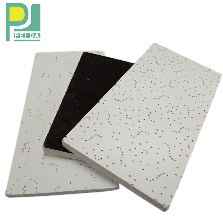 Ceiling Tiles 12mm Mineral Fiber Planks with Square Edge
