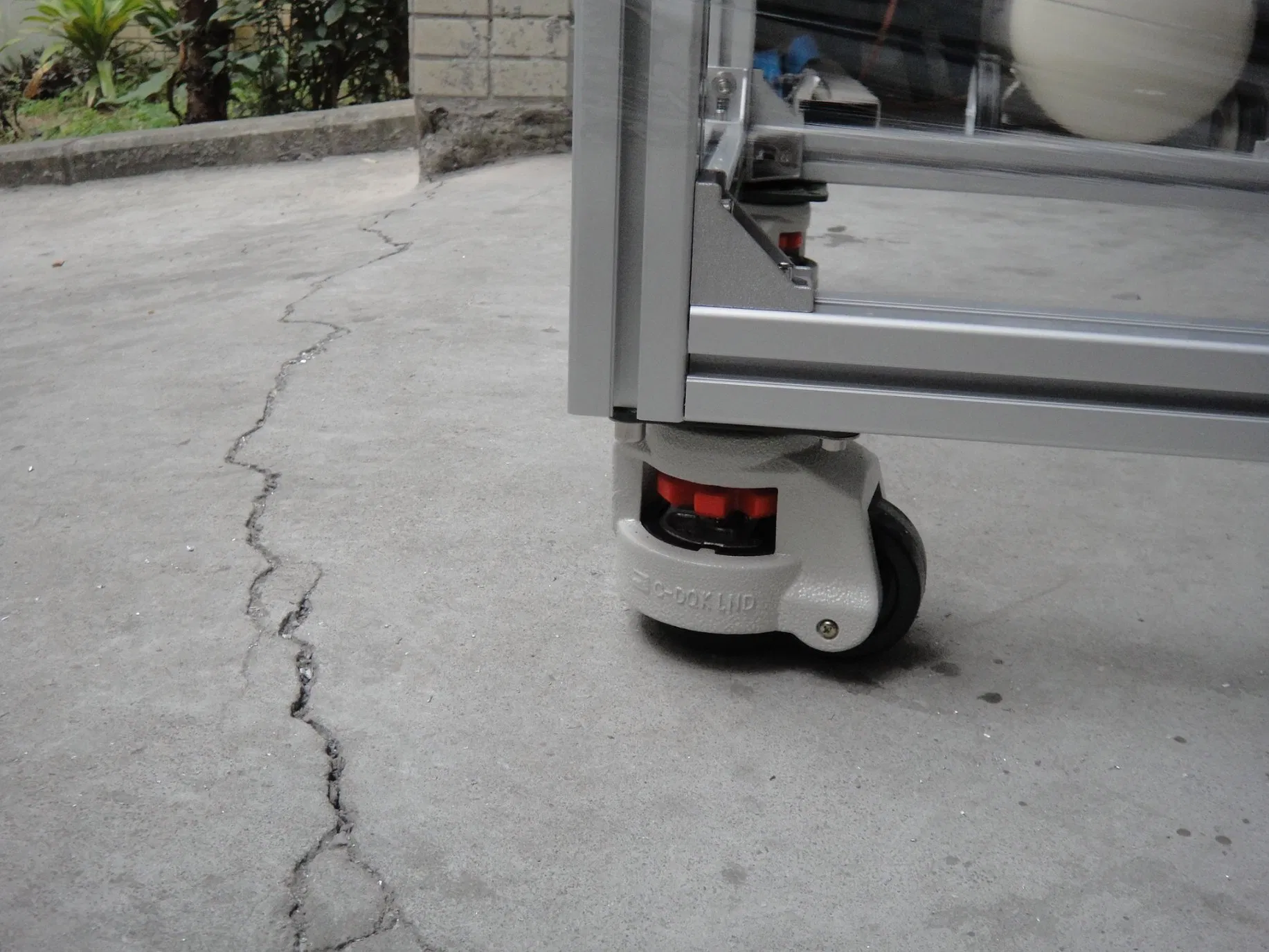 Grey Caster, 2"/3" Heavy Duty Caster, Industrial Aluminum Profile Caster