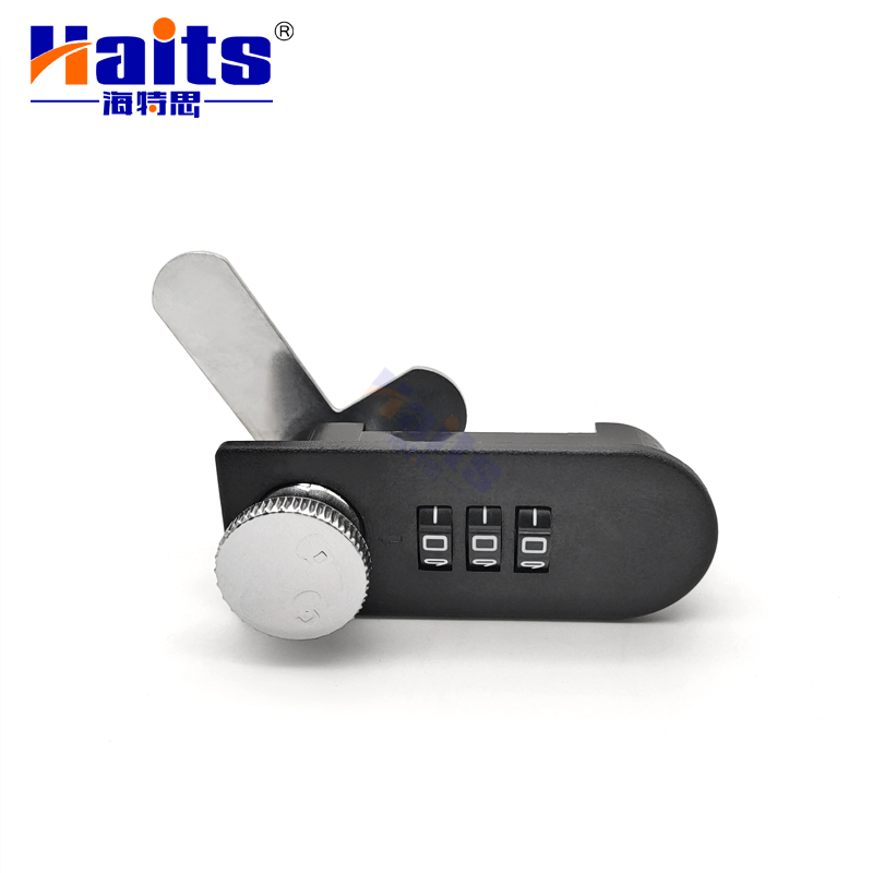 Furniture Locks Keyless Combination Rotating Steel Matt Black Numeral Lock