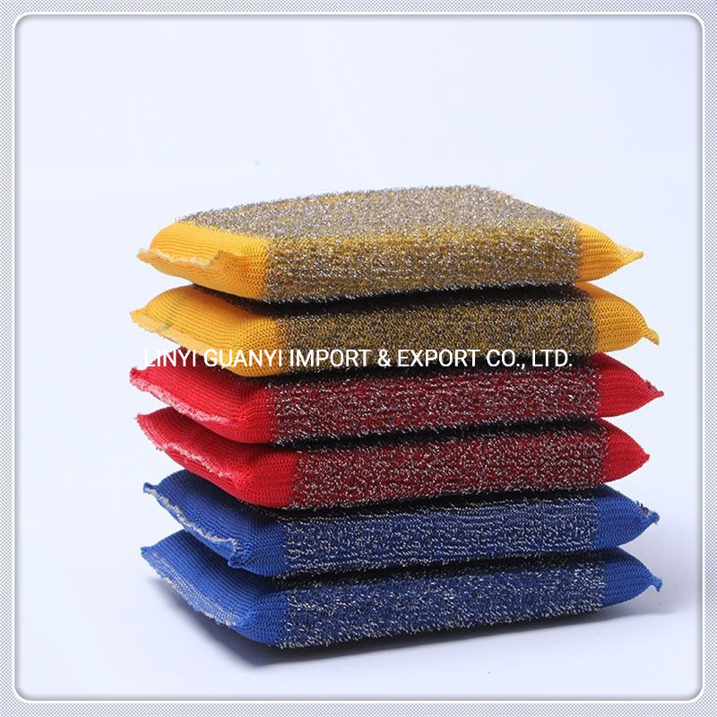 Stainless Steel Wire Scrubber Sponge Material Fabric Dish Cloth