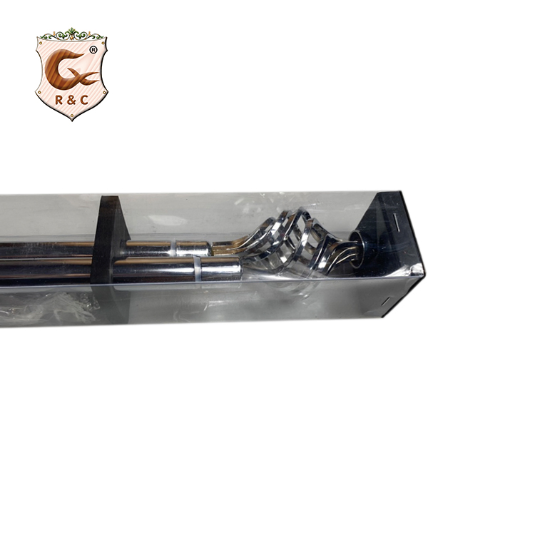 Manufacture Modern Gold Threaded Extendable Curtain Rods