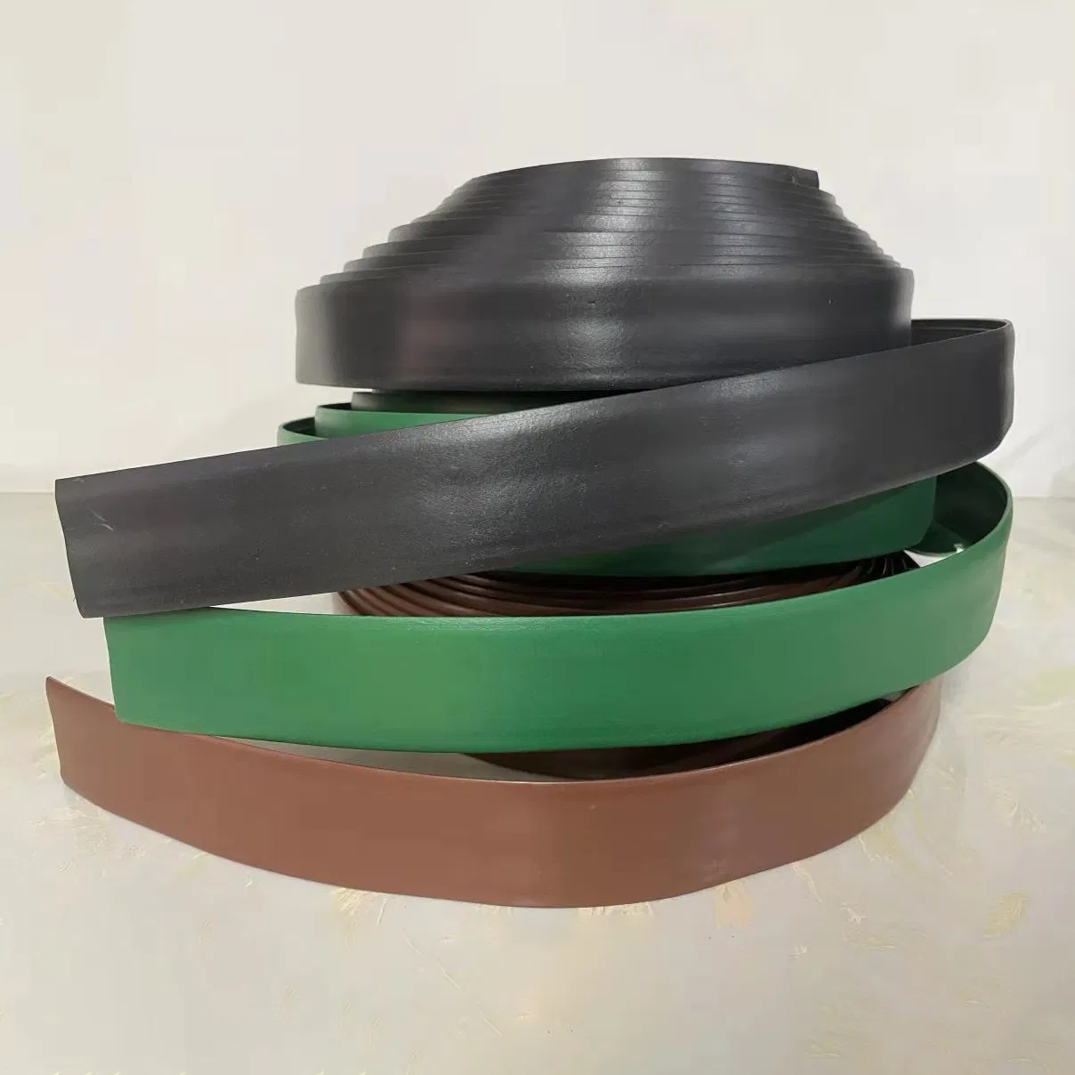 Jnz Black Recycled Plastic Garden Edging Flexible Lawn and Flower Bed Border