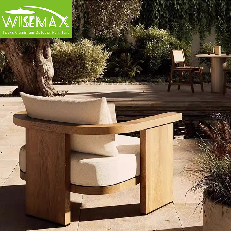 Диван садовый модульный массив тика 3-местный водонепроницаемый