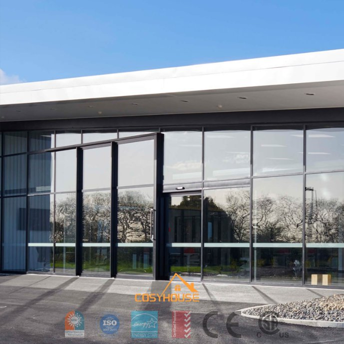 Commercial Aluminum Door and Window System for Office and Shopping Mall