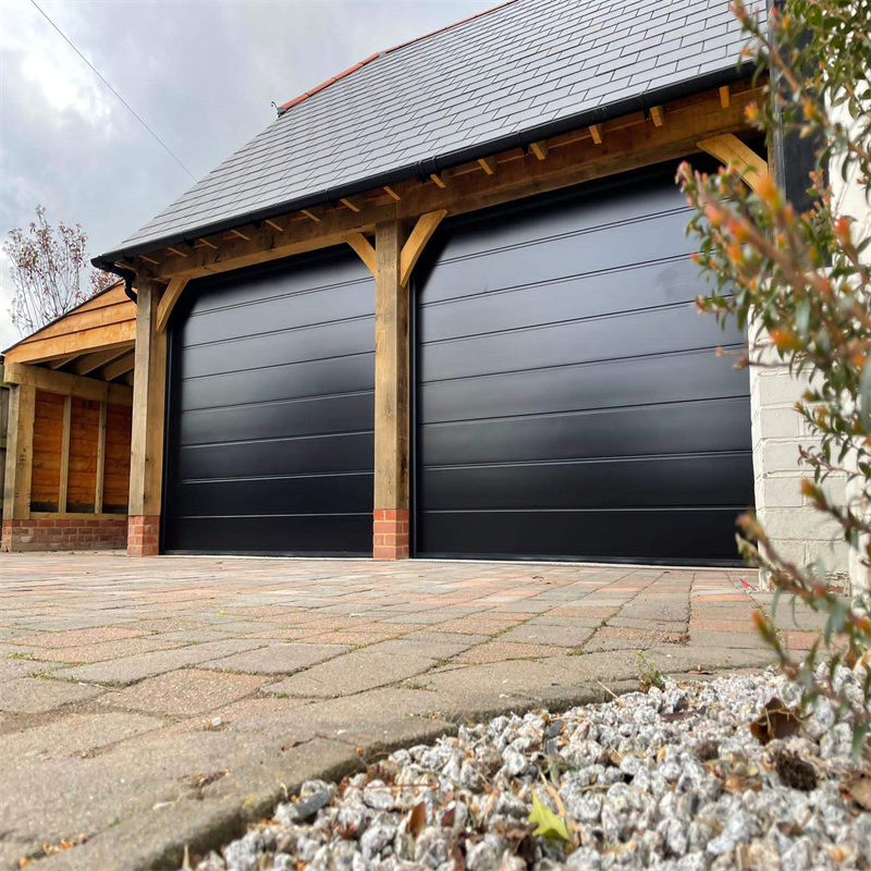 Best Selling Garage Door for House Modern Smart Garage Doors with Glass Mirror Finish Stainless Steel Garage Door