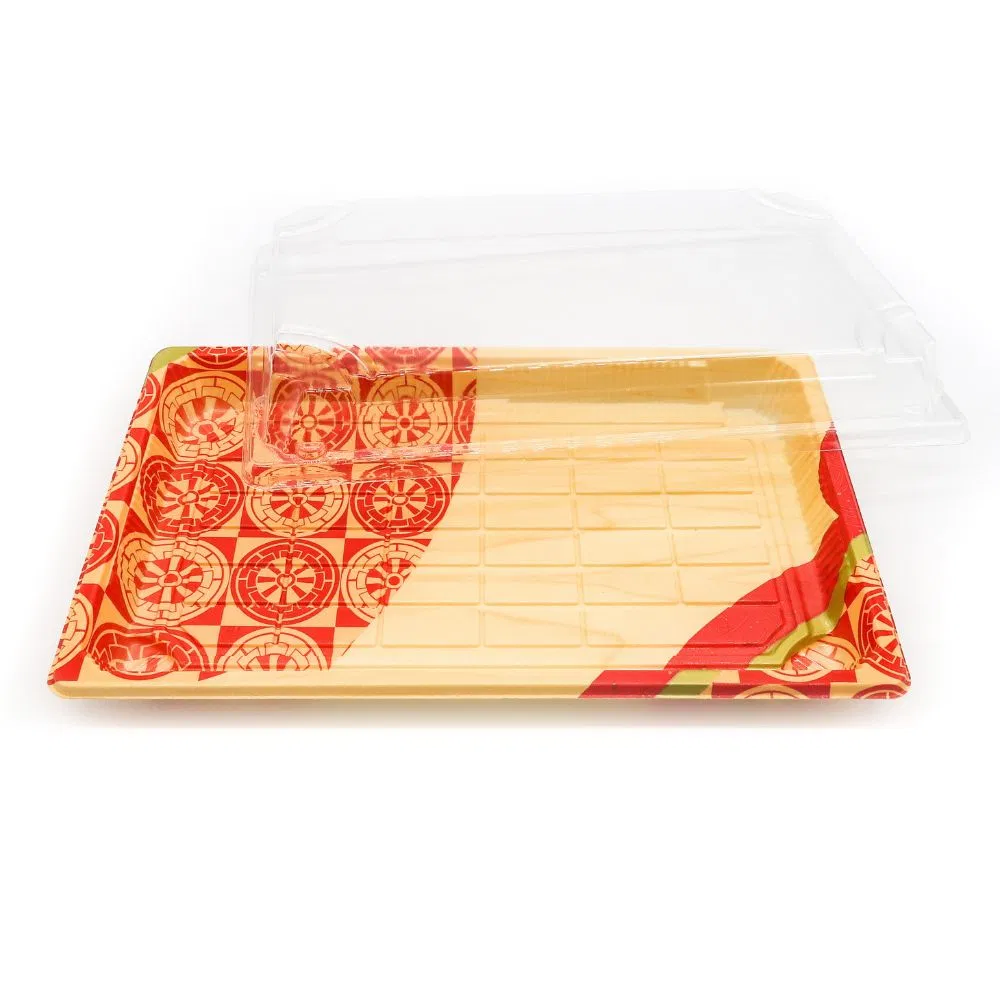 High Capacity Disposable Plastic Easy to Take Away Sushi Packaging Box