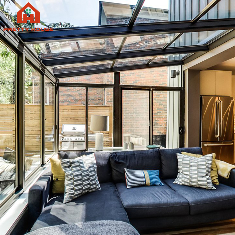 High Wind Resistance Retractable Large Swimming Pool Roof Foldable Aluminium Enclosures