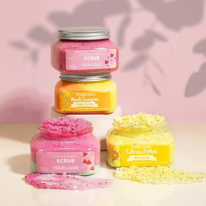 Private Label Himalayan Salt Sugar Exfoliating & Hydrating Body Scrub