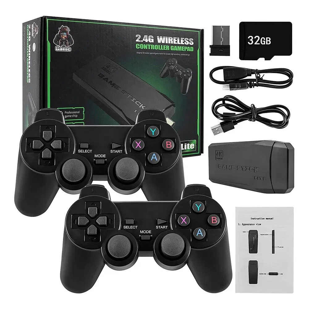 Игровая консоль M8 64G с двумя джойстиками, 4K