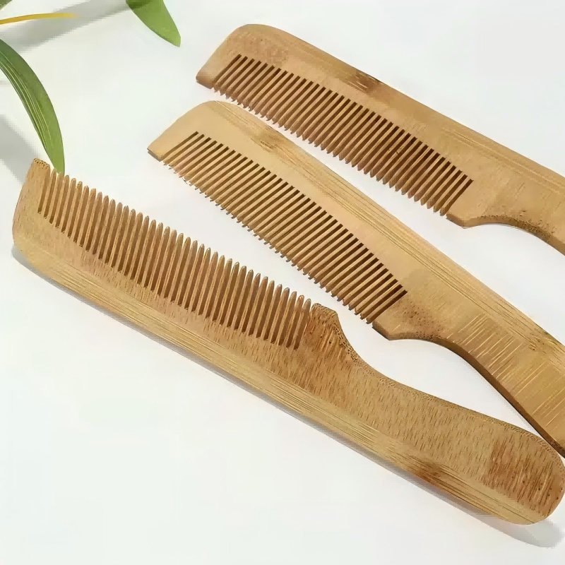 Eco Friendly Disposable Bamboo Wooden Comb Biodegradable Hotel Bathroom Amenities