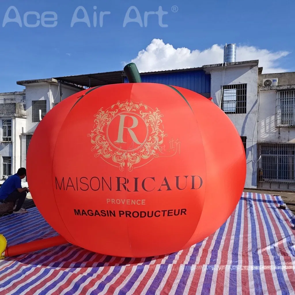 3mh or Custom Outdoor Giant Inflatable Vegetable Balloon Red Inflatable Tomato for Advertising