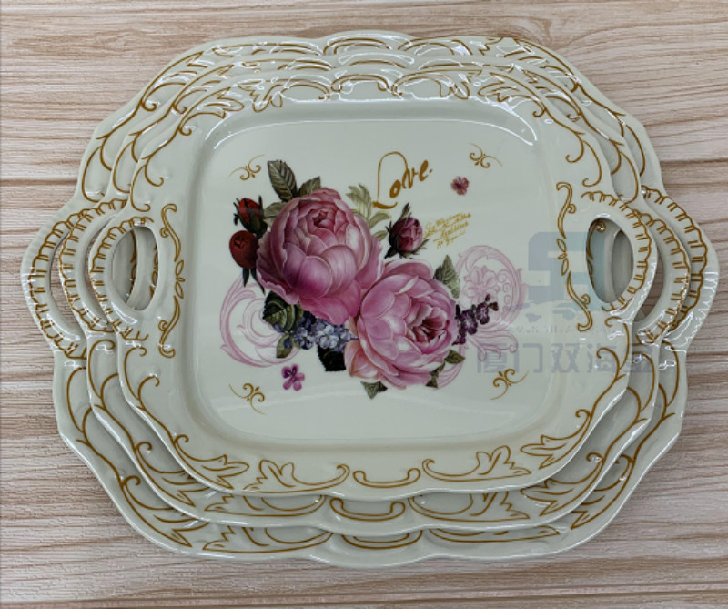 Custom Printed Melamine Serving Trays Sets Wholesale