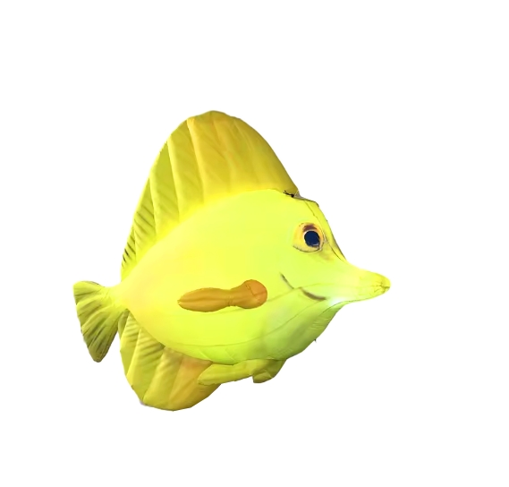 Large Animated Fish Balloon Shaped Fish with Remote Control Fish Music LED