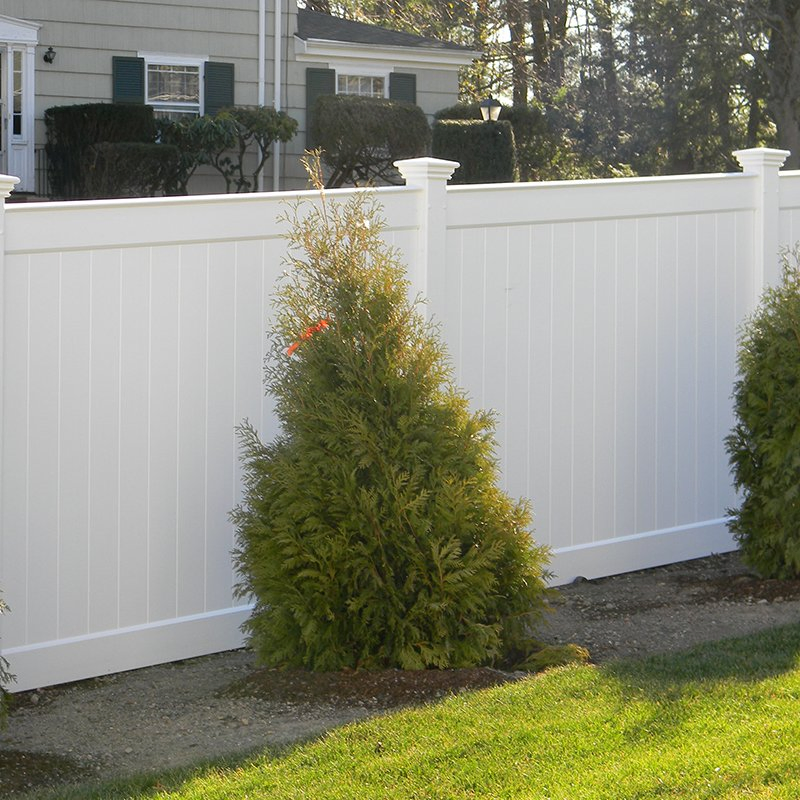 Easily Assembled Vinyl Privacy Fencing, PVC Privacy Garden Fencing, Plastic Full Privacy Yard Fencing