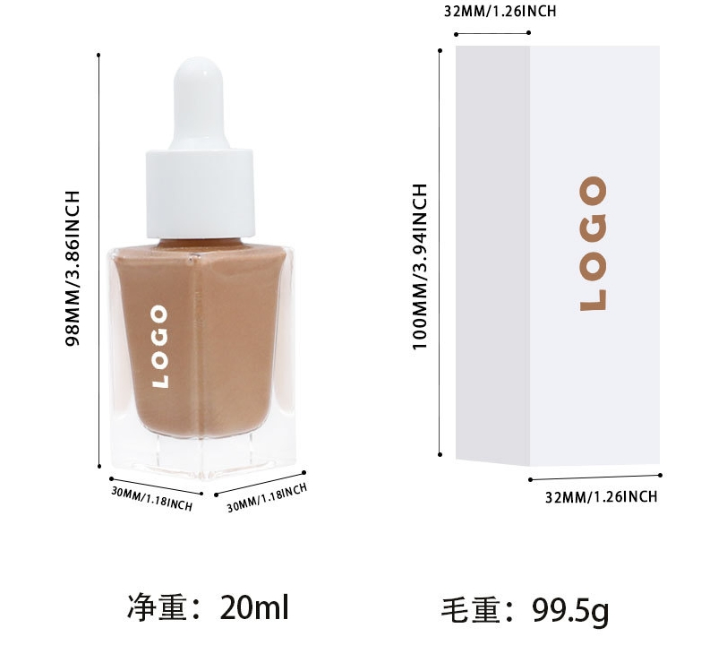 Private Label Hydrating Skincare Dew Drops Face Serum Hyaluronic Face Primer