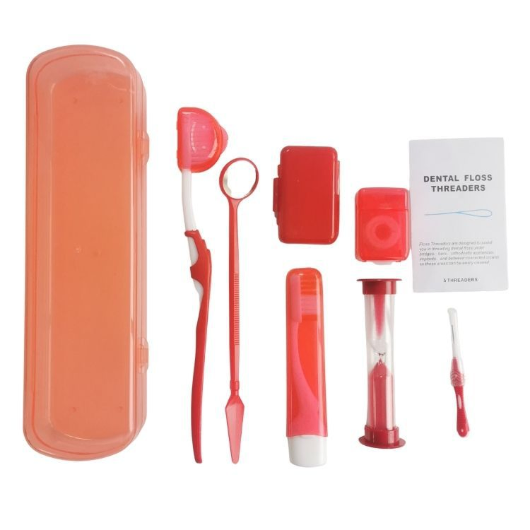 Orthodontic Essentials Kit - Interdental Brushes, Wax, Floss, and Toothbrush for Daily Oral Care