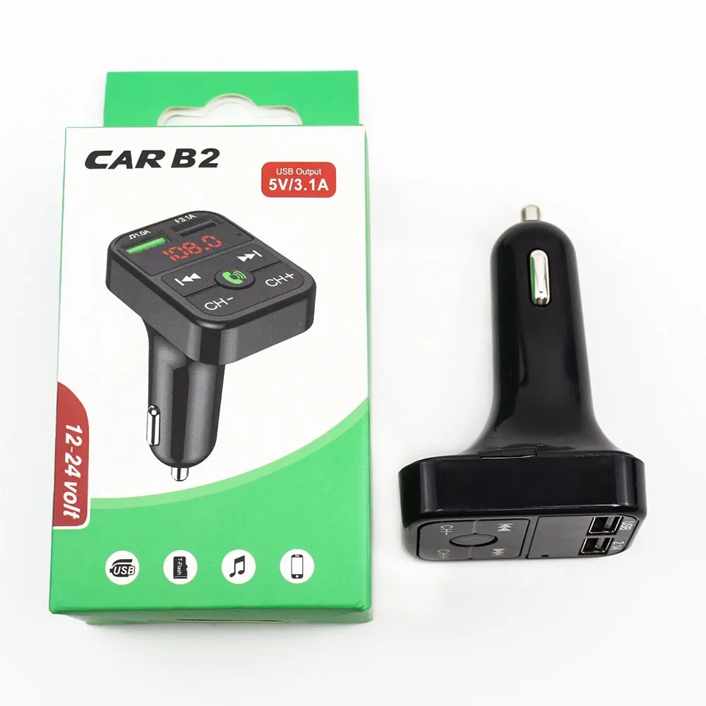 Dual USB Charger Vehicle Bluetooth Car Accessories FM Transmitter Car MP3 Player