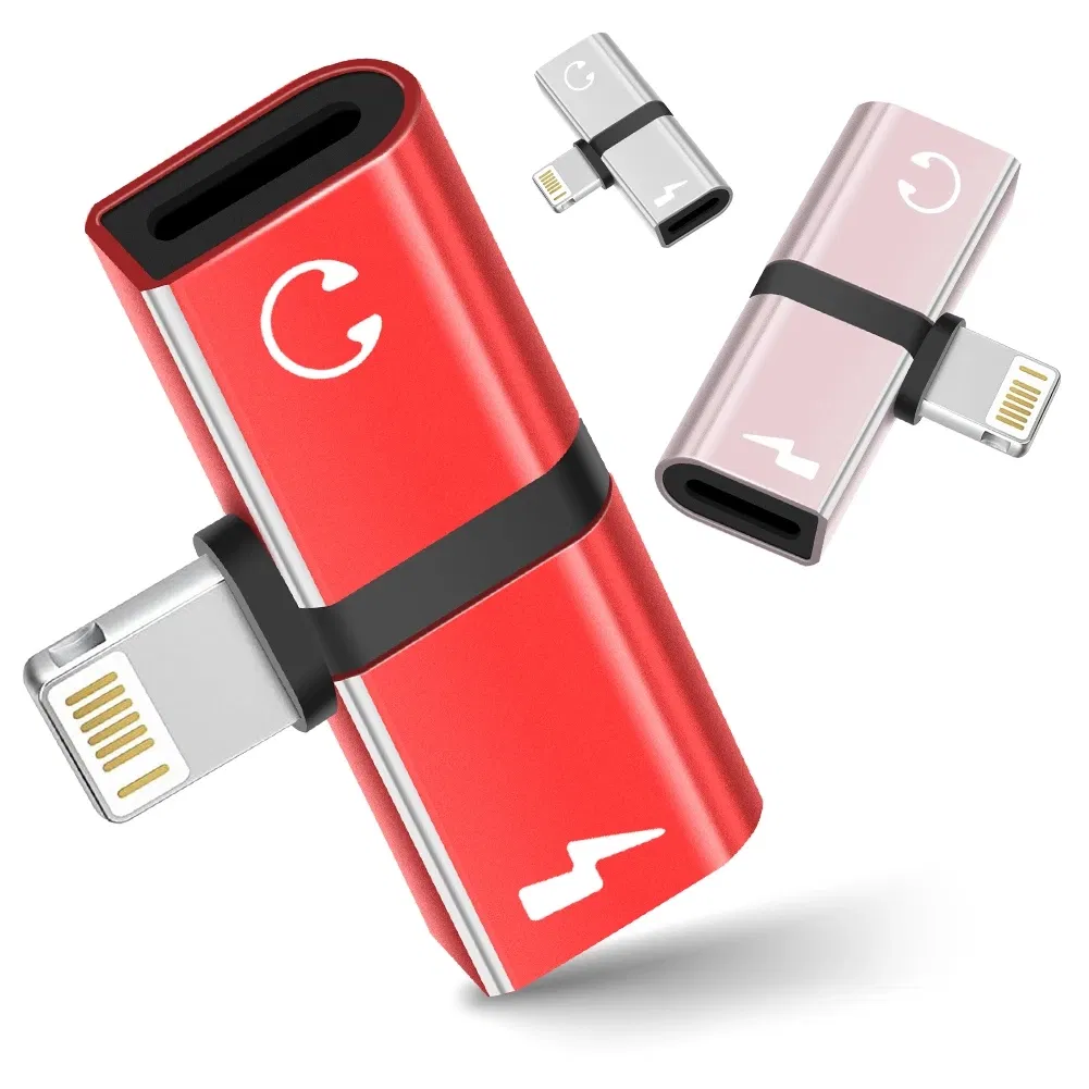Адаптер AUX 3.5 мм USB-C/Lightning для наушников