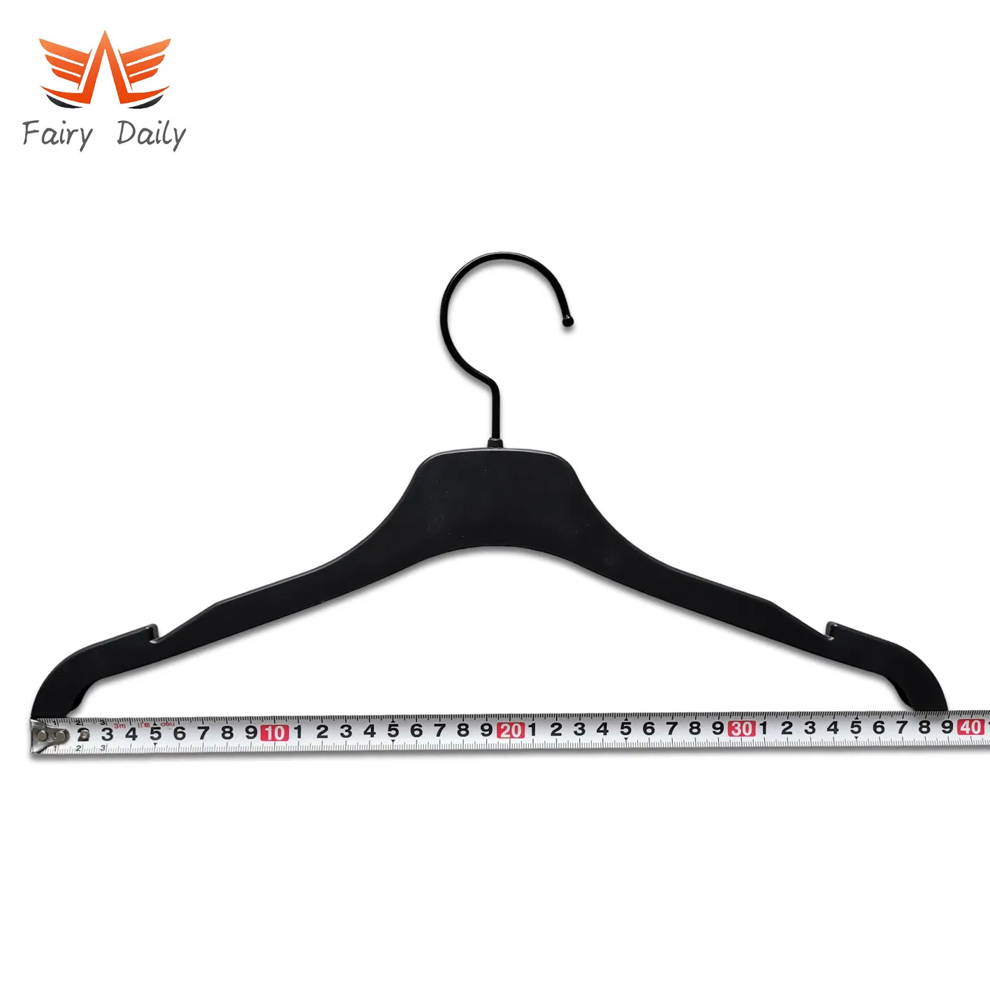 China Supplier Heavy-Duty Wholesale Plastic Clothes Suit Garment Top Hanger